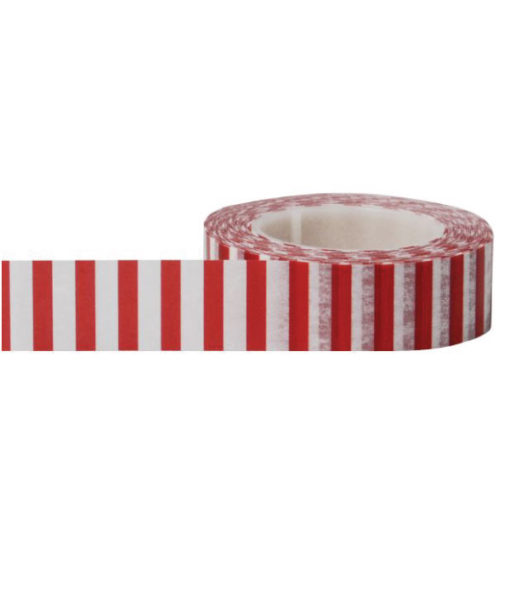 Little B washi tape - Red Side Stripes - Image 2