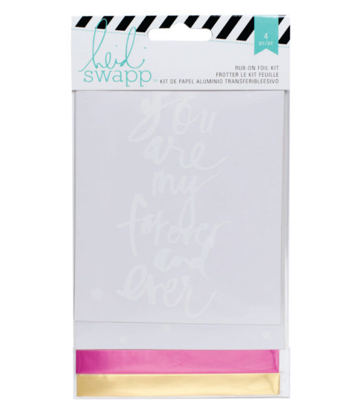 Heidi Swapp - Mixed Media Rub On Kit - Forever