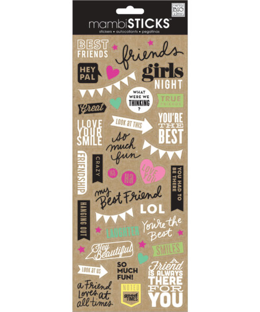 MAMBI - Stickers - Doodle Words Best Friends