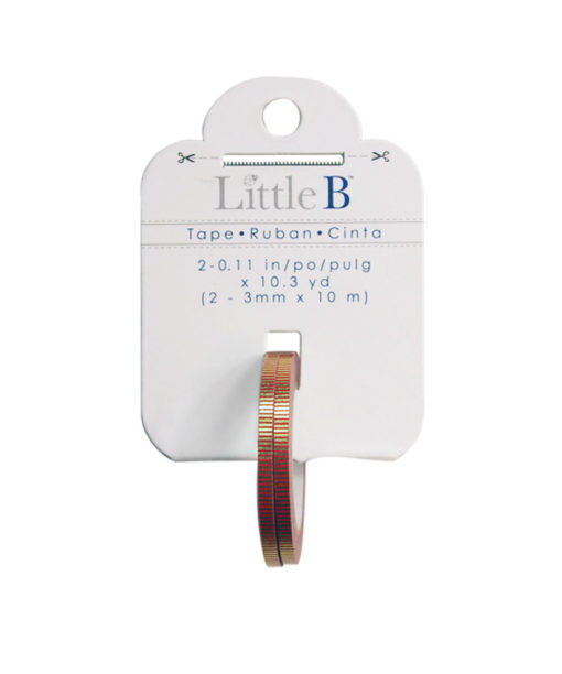 Little B - Red Foil Grosgrain
