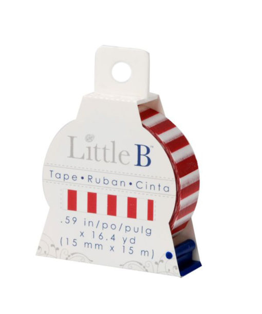 Little B washi tape - Red Side Stripes