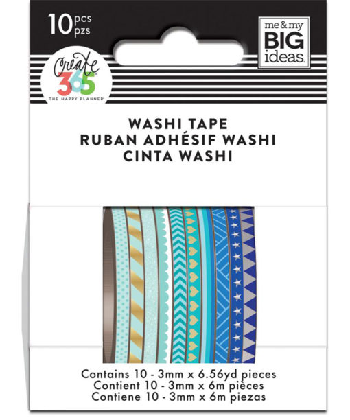 MAMBI - Washi - Blue Hues Skinny Washi Tape