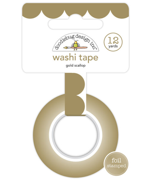 Doodlebug Gold Scallop washi tape