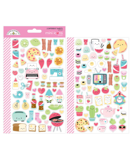 Doodlebug So Punny Mini Icon Stickers