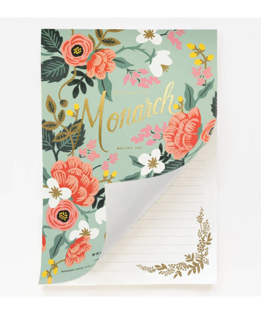 Rifle Paper - Everday Notepad Tear Off Writing Sheets - Mint Birch Monarch - Image 5