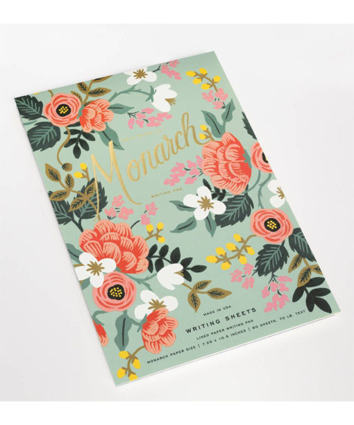 Rifle Paper - Everday Notepad Tear Off Writing Sheets - Mint Birch Monarch - Image 3