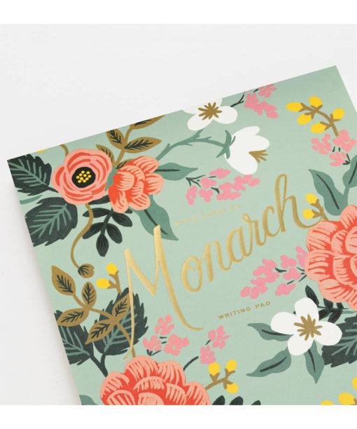 Rifle Paper - Everday Notepad Tear Off Writing Sheets - Mint Birch Monarch - Image 2