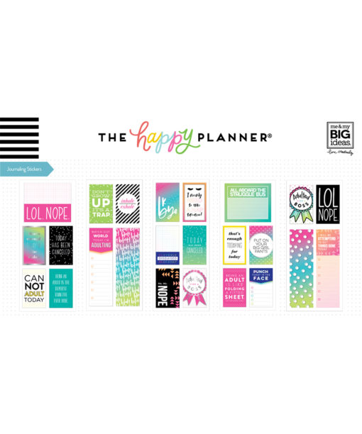 MAMBI - Happy Planner - Journaling (Flip) Stickers - Adulting - Image 2
