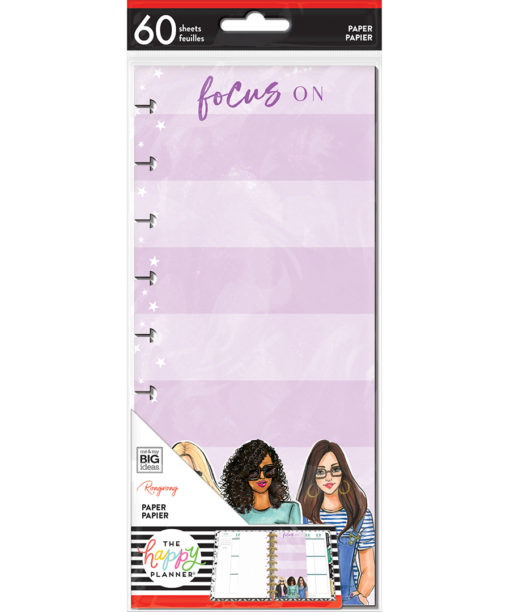 MAMBI - Happy Planner - Classic Half Sheet Note Paper - Rongrong - Focus On