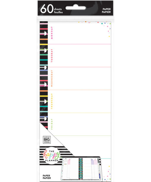 MAMBI - Happy Planner - Everyday Fill Paper - Half Sheet - Classic