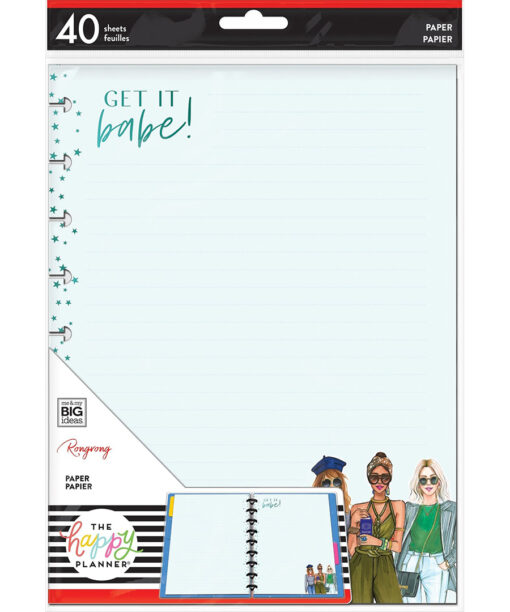 MAMBI - Happy Planner - Classic Filler Paper - Rongrong - Get It Babe